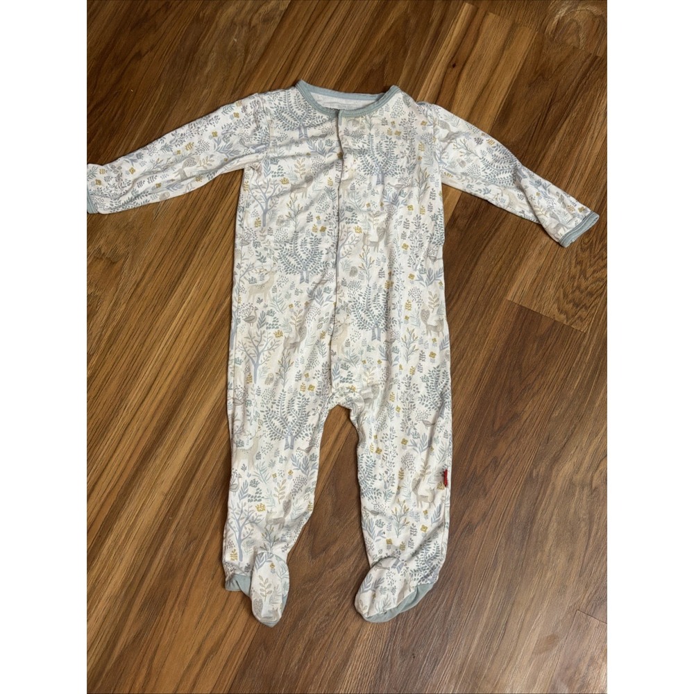 Magnetic Me Baby Girls 6-9 Months Forest Friends Footed Sleeper Pajamas